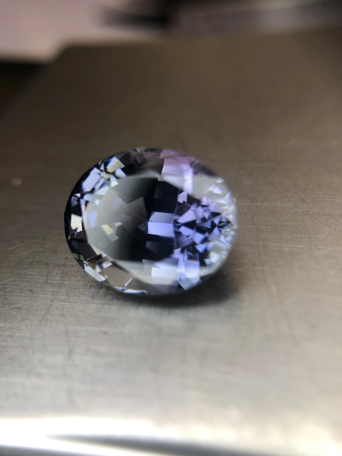 Natural Tanzanite Unheated in Oval Cut — view 2